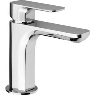 👉 Wastafelmengkraan chroom messing mengkraan zonder waste spy opbouw hendel keramisch standaard perlator Sapho 1-hendel Recht 16.7 cm 8590913843600