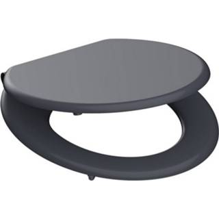 👉 Toiletzitting antraciet MDF mat Schutte Spirit Athrazit Soft Close 4008431801049