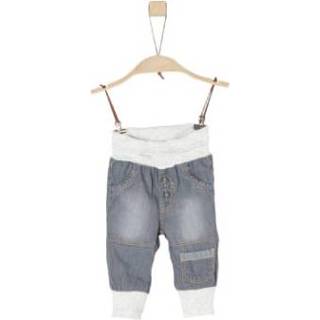👉 S.Oliver  Boys Pantalon grijs denim niet elastisch - Grijs - Gr.68 - Meisjes