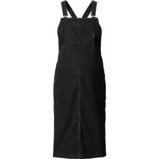 👉 SUPERMOM  Zwangerschapsjurk Pinafore zwart denim - Zwart - Gr.L