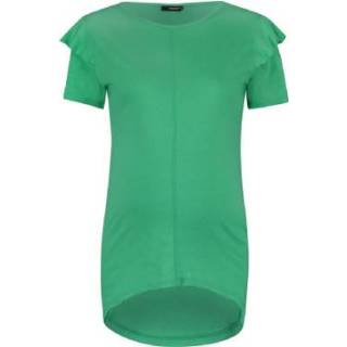 SUPERMOM  T-Shirt Ruches Heldergroen - Groen - Gr.L