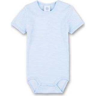 👉 Sanetta  Lichaam Soft met korte mouwen Blauw - Gr.80 - Jongen