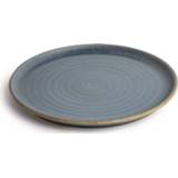👉 Bord blauw canvas Olympia ronde borden met smalle rand graniet 26,5cm - 6 5050984577727