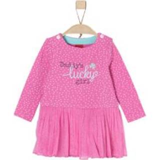 👉 S.Oliver  Girl s jurk roze - Roze/lichtroze - Gr.92 - Meisjes