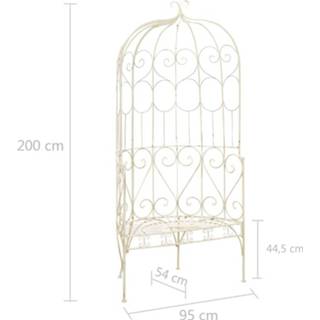 👉 Tuinbank active wit IJzer 95 cm antiek 8718475718765