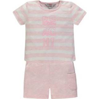 👉 Kanz  Girl s Set, 2 stuks, 2 stuks, roze - Roze/lichtroze - Gr.74 - Meisjes