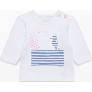 Esprit  Girl s shirt met lange mouwen wit - Wit - Gr.68 - Meisjes