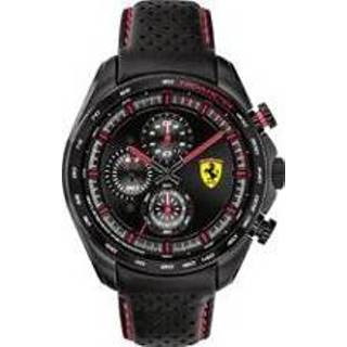 👉 Horloge roestvrijstaal zwart Scuderia Ferrari