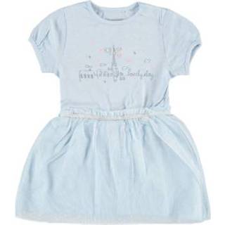 👉 Staccato  Girl s jurk pastelblauw - Blauw - Gr.86 - Meisjes