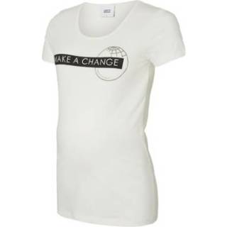 👉 Mama licious Omstandigheden shirt MLUNICEF sneeuwwitte overhemd MLUNICEF