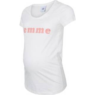 👉 Mama licious  Omstandigheden shirt MLFEMME Helder wit/Straberry Ice - Wit - Gr.XL