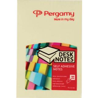 Geel Pergamy notes ft 51 x 76 mm, 8435506923201