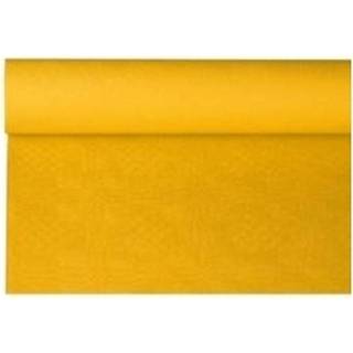 👉 Feestartikelen papieren tafelkleed geel 800 x 118 cm