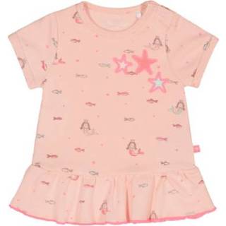 👉 Staccato  Girl s Tuniek 1/2 mouw met pastel perzikmotief in 1/2 mouw - Oranje - Gr.68 - Meisjes
