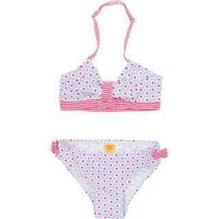 👉 Steiff  Girl s Bikini met bloemen - Blauw - Gr.92 - Meisjes