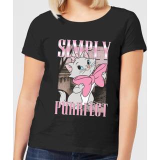 👉 Disney Aristocats Simply Purrfect Women's T-Shirt - Black - 5XL - Zwart