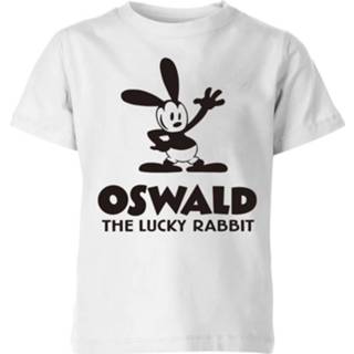 👉 Disney Oswald The Lucky Rabbit Kids' T-Shirt - White - 5-6 Years - Wit