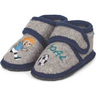 👉 Slippers grijs wol kindermode jongens Sterntaler Boys Slipper gerookt 4055579740686