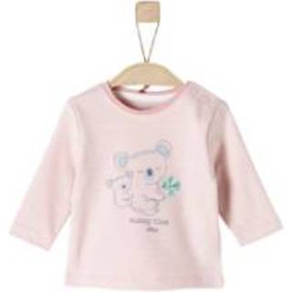👉 S.Oliver  Girl s shirt met lange mouwen stoffige roze strepen - Roze/lichtroze - Gr.68 - Meisjes