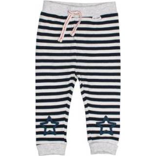 👉 Salt and Pepper  Sweatbroek Bear stripe marine - Blauw - Gr.68 - Jongen/Meisjes