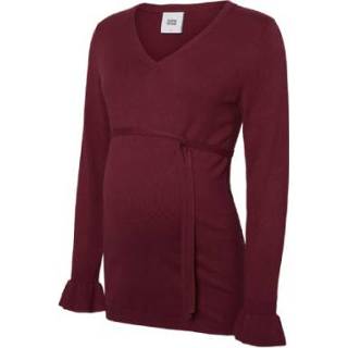 👉 Mama licious  Overhemd met lange mouwen MLNEWZOLANDA Rode pruim - Rood - Gr.S