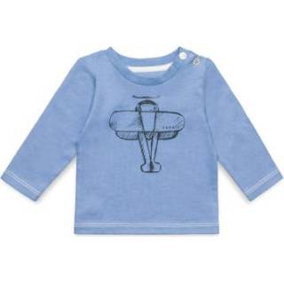 Esprit  Boys Shirt met lange mouwen licht zeezicht - Blauw - Gr.68 - Jongen