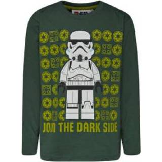 LEGO wear LEGO® Star shirt met lange mouwen Wars™ Verbind het donkergroen met de donkere kant van de zijkant. - Groen - Gr.128 - Jongen