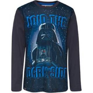 👉 LEGO wear LEGO Star Wars Star Wars LEGO Star Wars Darth Vader Donkergrijs - Grijs - Gr.134 - Jongen