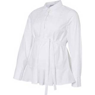 👉 Mamalicious verpleegkundige blouse MLTONIA Bright White - Wit