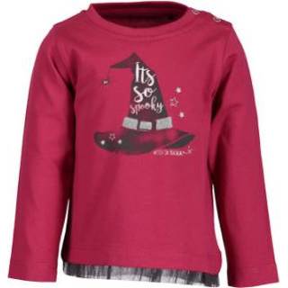 👉 Blue Seven  Girl s Baby Lamgarmshirt Magenta - Roze/lichtroze - Gr.86 - Meisjes