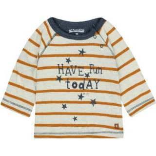 👉 STACCATO Boys Shirt met lange mouwen warm witte structuur