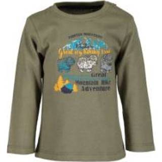 Blue Seven  Boys Shirt met lange mouwen Khaki - Groen - Gr.86 - Jongen