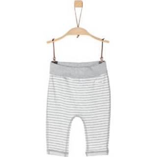 👉 S.Oliver Pantalon lichtgrijs gemêleerde strepen