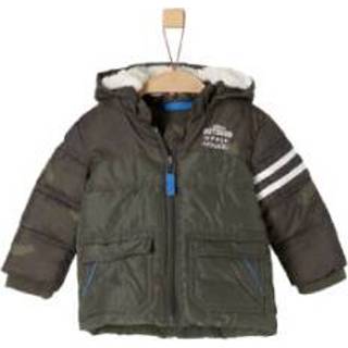 👉 S.Oliver  Boys Winterjas donkergroen - Groen - Gr.92 - Jongen