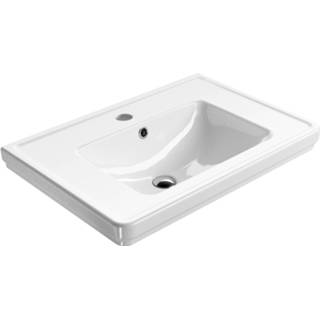 👉 Wastafel wit keramiek active Ben Muret 75x50cm