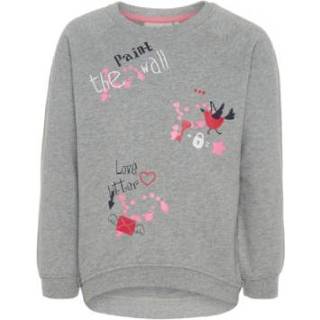 👉 Name it Girl s Sweatshirt Venus grijs melange