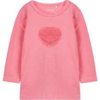 👉 Name it  Girl s Overhemd met lange mouwen Ova-bubbelgom - Roze/lichtroze - Gr.74 - Meisjes