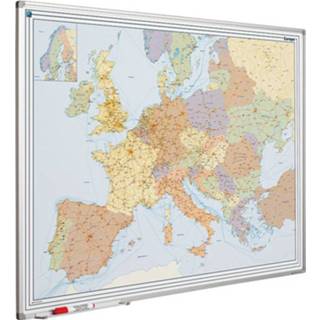 👉 Landkaartbord active Landkaart bord Softline profiel 8mm, Europa 8712752102162