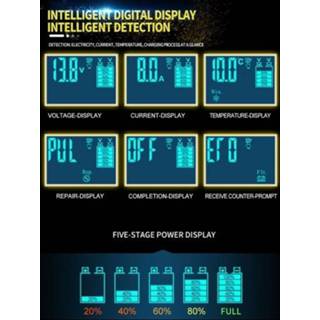 👉 Batterij oplader 3-Stage Automatic Smart Battery Charger LCD Display