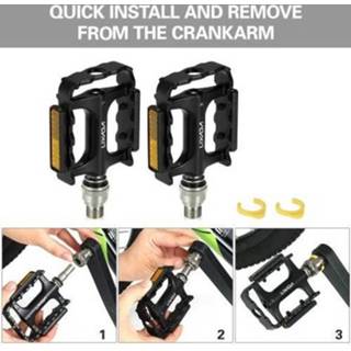 👉 Bike Lixada Quick Release Pedals MTB Bicycle Cycling Platform Pedal with Extender Adapter