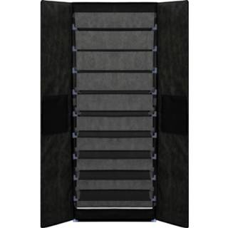 👉 Schoenenkast zwart stof active 60x30x166 cm 8719883565071