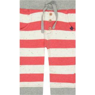👉 Staccato  Boys joggingbroek lichtrood gestreept - Rood - Gr.86 - Jongen