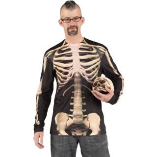 👉 Shirt zwart T-Shirt Skelet 3D