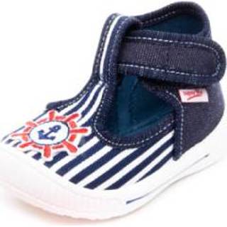 👉 Superfit  Slipper Pestkop oceaan kombi - Blauw - Gr.26 - Jongen