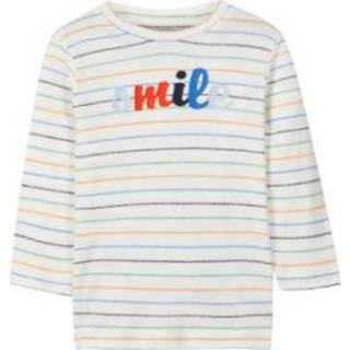 👉 Name it  Boys Shirt met lange mouwen Bessom sneeuwwitte Bessom - Wit - Gr.86 - Jongen