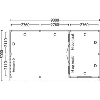 👉 Tuinhuisje XL Nvt Tuinhuis / Blokhut Trendhout Buitenverblijf Regina 9000mm D