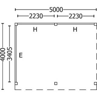 👉 Tuin huisje l Nvt Tuinhuis / Blokhut Trendhout Buitenverblijf Mensa 5000mm B