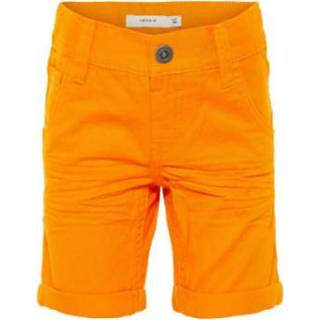 👉 Name it  Boys Broek Sofus vlam oranje - Oranje - Gr.110 - Jongen