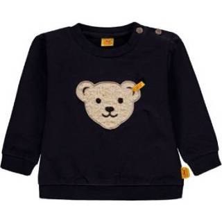👉 Steiff  Sweatshirt, marine - Blauw - Gr.86 - Jongen/Meisjes