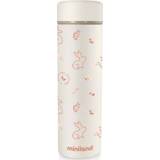 👉 Beige oranje Miniland natuurlijke thermo s-fles / orange 450 ml - Gr.380ml-750ml 8413082892630